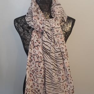Oversized Animal Print Scarf
